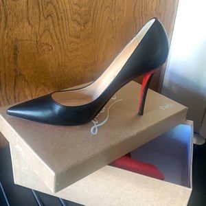 Black Christian Louboutin 3 inch Heels